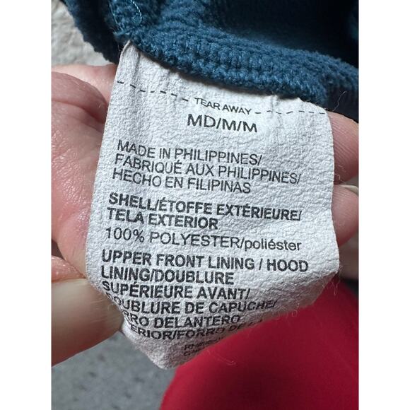 Under Armour Green/Blue 1/4 Zip Pullover Loose Size Medium - Picture 8 of 8